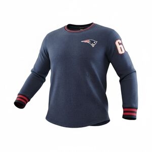 NFL Team Apparel New England Patriots Sweatshirt Sz M PATCHES Est 1960 RA Logos
